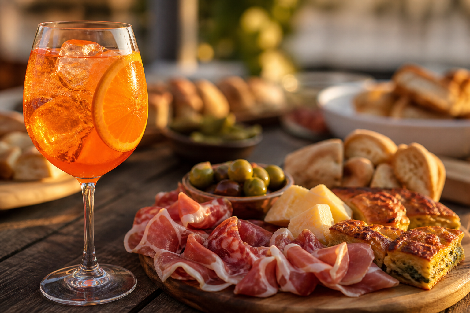 Spritz e aperitivi con tagliere — Angolo Dolce Riccione